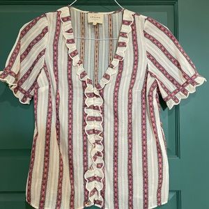 Sezane Blouse Size 34. EUC